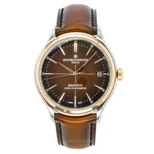 Baume & Mercier Clifton Leather Strap Brown Dial Automatic M0A10713 Men's Watch