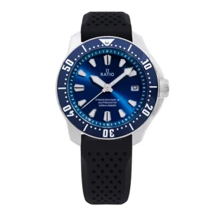 Ratio FreeDiver X Ocean Blue With Blue Ceramic Inlay Automatic RTX003 200M Men's Watch