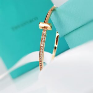 T narrow half diamond bracelet