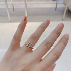 Double T Diamond Ring