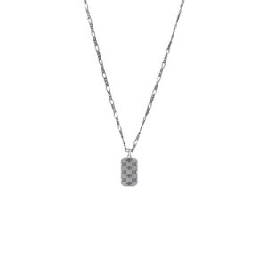 Honey bee engraved necklace with pure silver material