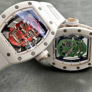 White ceramic tourbillon watch