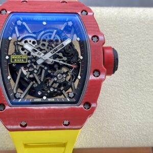 Red carbon fiber tourbillon watch