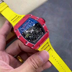 Red carbon fiber tourbillon watch