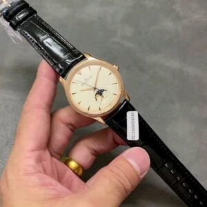 Modified custom 18k gold modified moissanite Jaeger-LeCoultre