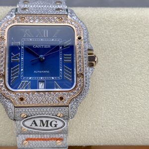 AMG ONE Factory Cartier Santos de Cartier Full Diamond Watch