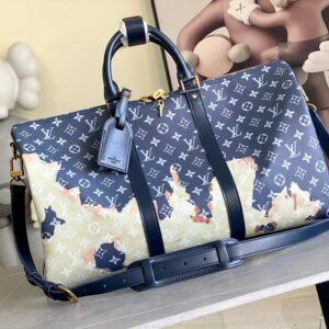 Keepall Bandoulière 50 travel bag with Taurillon Monogram leather