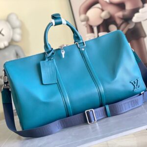 Keepall Bandoulière 50 travel bag with Monogram Shadow leather