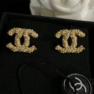 Pearl stud earrings