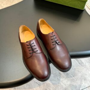 Leather dress shoes