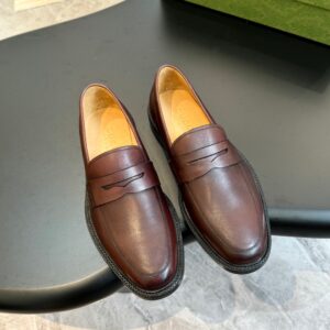 Leather dress shoes