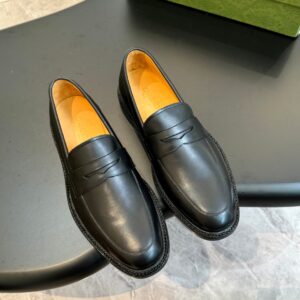 Leather dress shoes