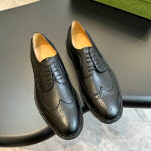 Leather dress shoes