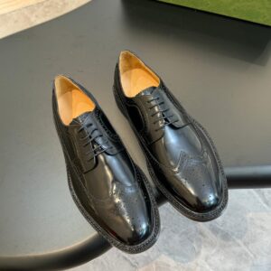 Leather dress shoes