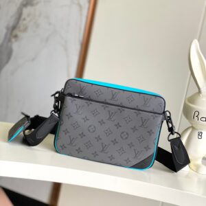 Trio messenger bag set with signature monogram