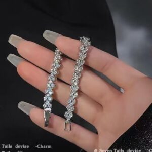 Precision Full Diamond V Bracelet