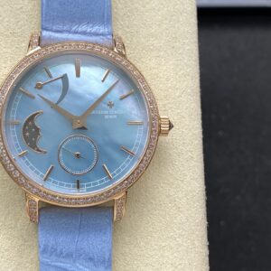 36mm women's moon phase automatic watch