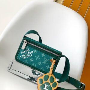 Bosphore mini bag with green flower pattern