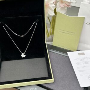 Butterfly diamond necklace