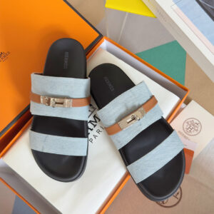 Hermes Jackson series sandal with Kelly strap