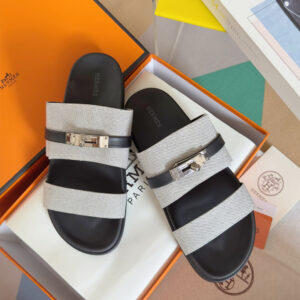 Hermes Jackson series sandal with Kelly strap