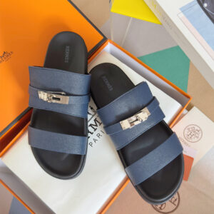 Hermes Jackson series sandal with Kelly strap