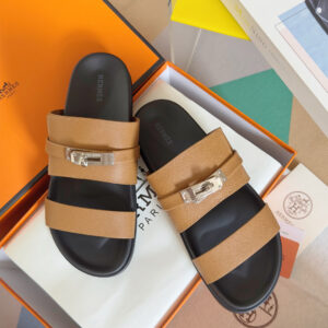 Hermes Jackson series sandal with Kelly strap
