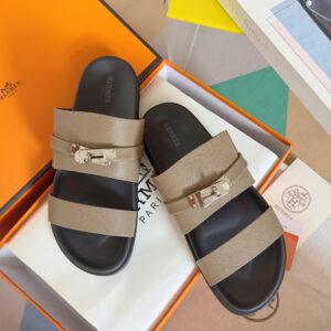 Hermes Jackson series sandal with Kelly strap