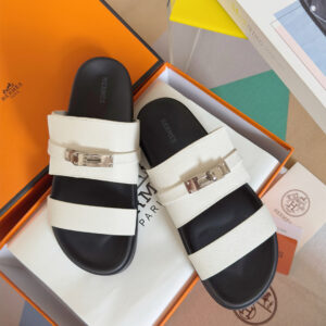 Hermes Jackson series sandal with Kelly strap