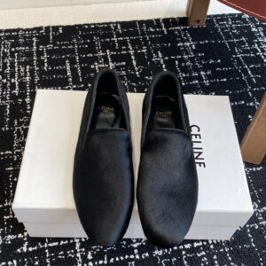 25ss Champs Elysees loafers with chrome lettering and vintage feel