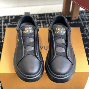 Leather sneakers with oversized logo summer style