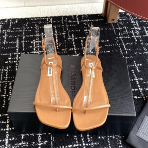 Jil Sander Square-Headed Minimalist Sandals