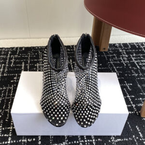 D&G silk summer high heels boots