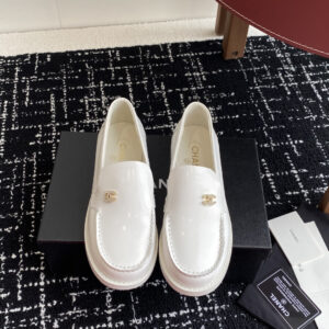 Strappy luxury loafers with logo detail