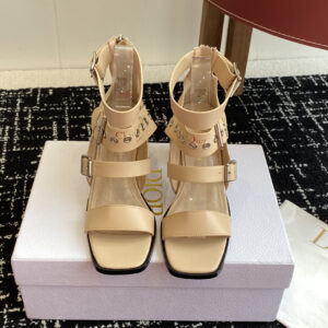 Square toe sandals with thick sole summer style