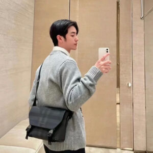 Crossbody Bag Small Gray Check