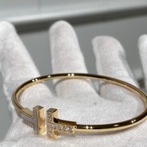 Tiffany double T bracelet full diamond bracelet
