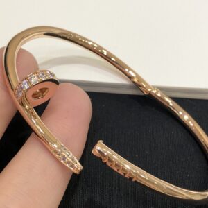 Wide Knotted Half Diamond Bracelet