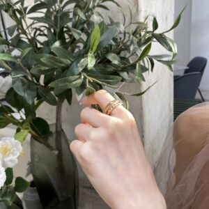 Chanel Coco Narrow Grid Ring