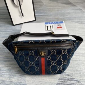 Gucci GG velvet waist bag