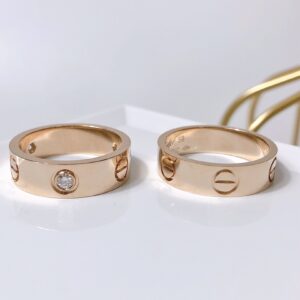 Cartier Wide Diamond Couple Ring