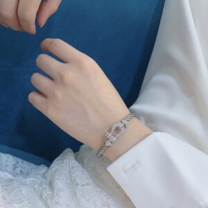 F*red Force gray thick bracelet