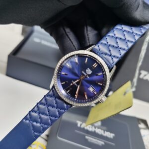 TAG Heuer Carrera leather strap watch