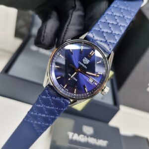 TAG Heuer Carrera leather strap watch