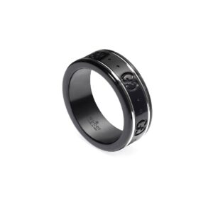 Gucci Lcon Ceramic Line Double G Ring
