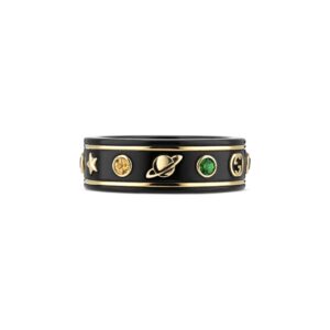 Gucci Lcon Ceramic Black Ring