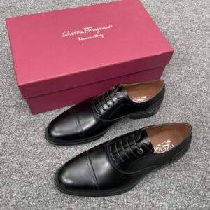 Ferragamo formal dress shoes with decorative details