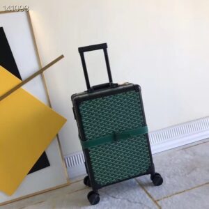 20 inch Goyard vintage style luggage suitcase