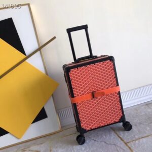 20 inch Goyard vintage style luggage suitcase