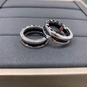 Bvlgari charity small red people ceramic ring